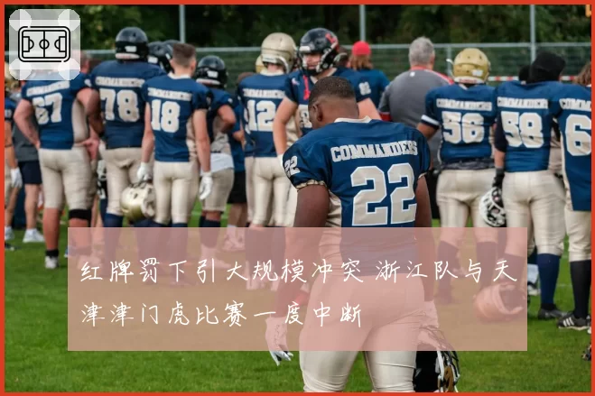 红牌罚下引大规模冲突 浙江队与天津津门虎比赛一度中断