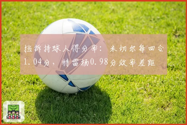 挡拆持球人得分率:米切尔每回合1.04分,特雷杨0.98分效率差距