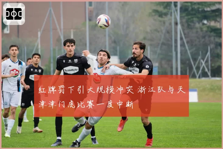 红牌罚下引大规模冲突 浙江队与天津津门虎比赛一度中断